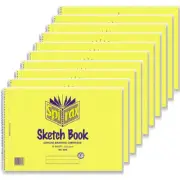 NEW 10x Spirax 534 Sketch Book Spiral Bound 40 Page A4 Pack BULK