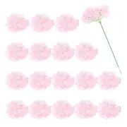 30Pcs Hydrangea Artificial Flowers, Fake Hydrangea Flowers, Light Pink
