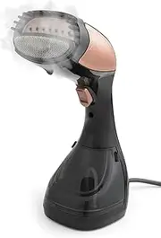 [Beldray] BEL01552RG-150 Handheld Clothes Steamer - Portable Vertical Garment Steamer, 1100W Wrinkle Remover, 180ml Detachable Water Tank, 30 Second Fast Heat Up, 2-In-1 Fabric & Lint Brush, Rose Gold