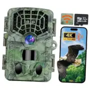 WiFi Trail Camera - 4K 48MP WiFi Game Camera with 100ft Night Green