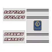 Cyclops - Amaroo BMX - decal set - old school bmx