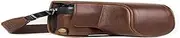[MegaGear] MG1301 Panasonic Lumix DMC-GX85, GX80 (12-32mm) Ever Ready Leather Camera Case and Strap - Dark Brown