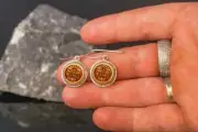 Silver Tulasi earrings Sri Radhe Mahaprasad from Vrindavan, Radhe Style, Hare Kr