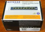 Netgear Prosafe 8 Port Gigabit Switch GS108 10/100/1000 Mbps New in Box