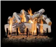 Grand Canyon 18" Quaking Aspen Vented See Thru Logs, LOGS ONLY, ASPENST18LOGS