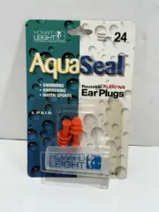 AquaSeal Earplugs by Howard Leight - 1 Pair - Noise Reduction Rate 24 Aqua Seal
