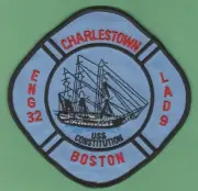 BOSTON ENGINE 32 LADDER 9 COMANY FIRE PATCH CHARLESTOWN