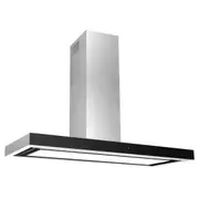Glemgas 120cm Sqaure Profile Offboard Rangehood Canopy - Stainless Steel
