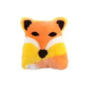 Auskin Sheepskin Pet Fox Cushion Home/Room Decorative Pillow 35x40cm Multi