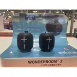[好市多代購］UE WONDERBOOM 3 SPEAKER 防水無線藍牙揚聲器二入組