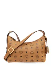 MCM Small Aren Visetos Zipped Crossbody Bag One size Brown