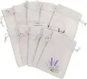 KITANDOVE 10pcs Decorative Lavender Pouch Soft Drawstring Storage Bags for Empty Scent Sachets for Travel Home Use Reusable Lightweight