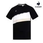 【LE COQ SPORTIF 法國公雞】法式經典短袖T恤-男款-黑色-LWR21212