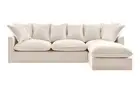 Brosa Palermo 3 Seater Modular Sofabed with Right Chaise (Classic Cream), Sofa
