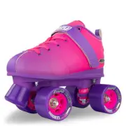 Crazy Skates ROCKET Quad Speed Rollerskates PINK Womens Ladies Girls Roller Size