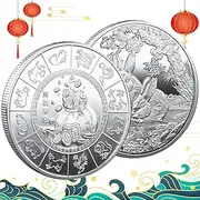 Rabbit Coin | 2023 Chinese New Year Zodiac Commemorative Coin | Lucky Money Fengshui Coins Good Fortune Coins Chinese New Year Gift