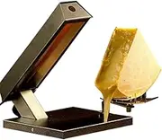 Raclette Quarter Wheel Cheese Melter Commercial Electric Cheese Machine 600W for Nacho Cheese Wheel Adjustable Angle Rapid Heating