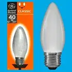 20x 40W GE Incandescent Filament Frosted Candle Dimmable Light Bulb Lamps E27 ES