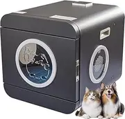 Powerful Pet Dryer Box, 65L Automatic Dog Hair Dryer with Smart Temperature Control and 360° Drying, Quick Low Noise Self Dry Touch Panel Control Pet Grooming Dryer for Cats and Small Dogs