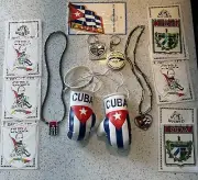 Cuba Mini Boxing Hanging Gloves for cars Decals Etc Lot