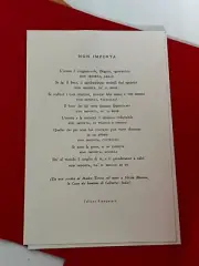 Non Importa - Maria Teresa di Calcutta - HAND PRINTED Tallone Editore (Torino)