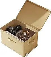 Multi-Purpose Locking Storage Chest – Airtight, Stackable Bin for Jackets, Towels, or Craft Supplies – Space-Saving Design for Bedrooms, Mudrooms, or Studios,Compact Secure Storage Case