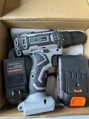 Cordless Power Drill Set - 21V Electric Drill Driver Kit with Battery