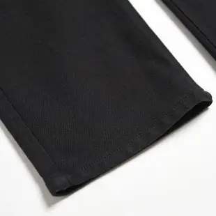【EDWIN】男裝 JERSEYS 迦績 透氣中直筒牛仔褲(黑色)