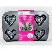 Be Mine Heart Cake Pan Makes 6 Valentines Love Small Cakes Kitchen