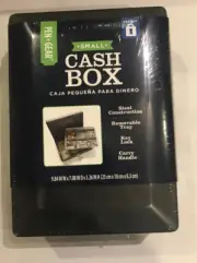 Cash Box Removable Cash Tray Key Lock Home Security Portable Safe Money Storage