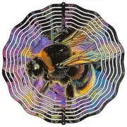 Wasp on Iridescence Metal Wind Spinner