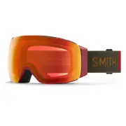 Smith I/O Mag Ski / Snow Goggles Ironwood, ChromaPop Everyday Red Mirror + Bonus