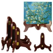 Wooden Display Stand Picture Bracket Easels For Plates Photos Tea Tray Holder
