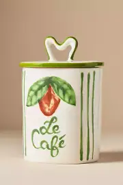Anthropologie Harlie Brown Studio Stoneware Coffee Jar Canister New Sold Out!