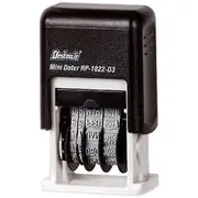 Deskmate Self Inking Mini Dater 3mm Black