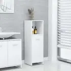 Bathroom Cabinet White Engineered Wood Storage Rack Cupboard Furniture vidaXL