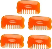 COLLBATH 5Pcs Scraping Massage Tools Head Neck Combs for Lightweight Natural Skin Friendly Comfortable for Home and Travel Use