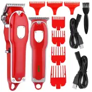Rechargeable Hair Clipper Professional Electric Beard Hair Trimmer For Men Cordless Haircut Machine Lithium
