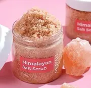 Himalayan Salt Scrub, 250g Body and Face Exfoliator with Collagen, Pink Salt Skin Care Treatment