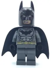 LEGO NEW BATMAN MINIFIGURE DARK GREY SUIT DC UNIVERSE SUPERHERO FIG