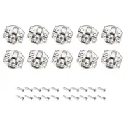 Toggle Catch Lock (29mm x 27mm) 10Pcs, Iron Hasp Latches Silver Tone