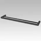 Esperia Matte Black Double Towel Rail 800mm