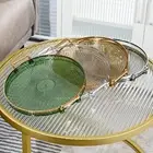 Nordic Style Serving Tray Cosmetic Perfume Display Plate Food Tray for Bedroom