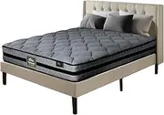 BEDRA BEDDING Foam Mattress 22CM - Euro Top Mattress 7 Core Layer with Pocket Coils System for Luxurious Rest Pressure Relief, King Single Size