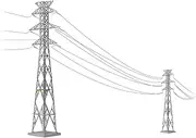 Scene Collection Scene Accessories 084-3 Power Transmission Tower A3 Diorama Supplies 323112