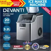 Devanti Ice Maker Machine Commercial Portable Ice Cube Tray 3.2L Countertop