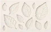 3D Silicone Leaves Fondant Cake Mold Creative Baking Tool for DIY Crafts Beige Silicone Mold Durable Heat-Resistant