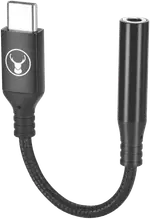 Bonelk USB-C to 3.5mm Long-Life Adapter (Black)