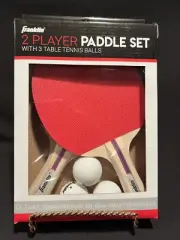 Franklin Sports 2 Player Table Tennis Paddle Set (2) Paddles & (3) 40mm Balls
