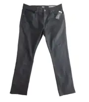 Buffalo David Bitton Ash Jeans Men's W36 L32 Slim Stretch Black Modern NWT Denim